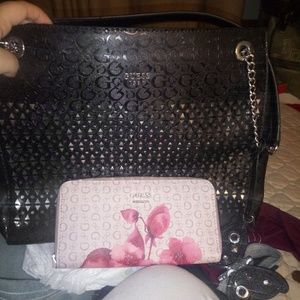 Authentic guess purse and wallet